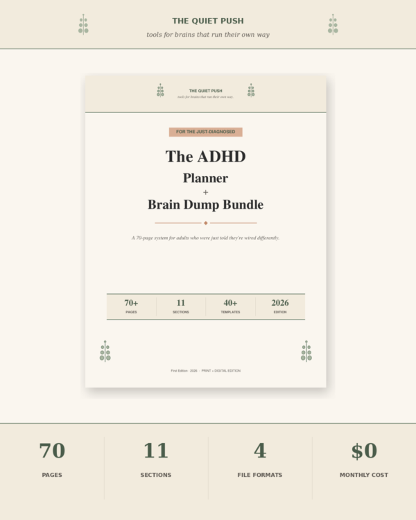 The ADHD Planner + Brain Dump Bundle