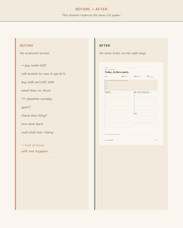 The ADHD Planner + Brain Dump Bundle