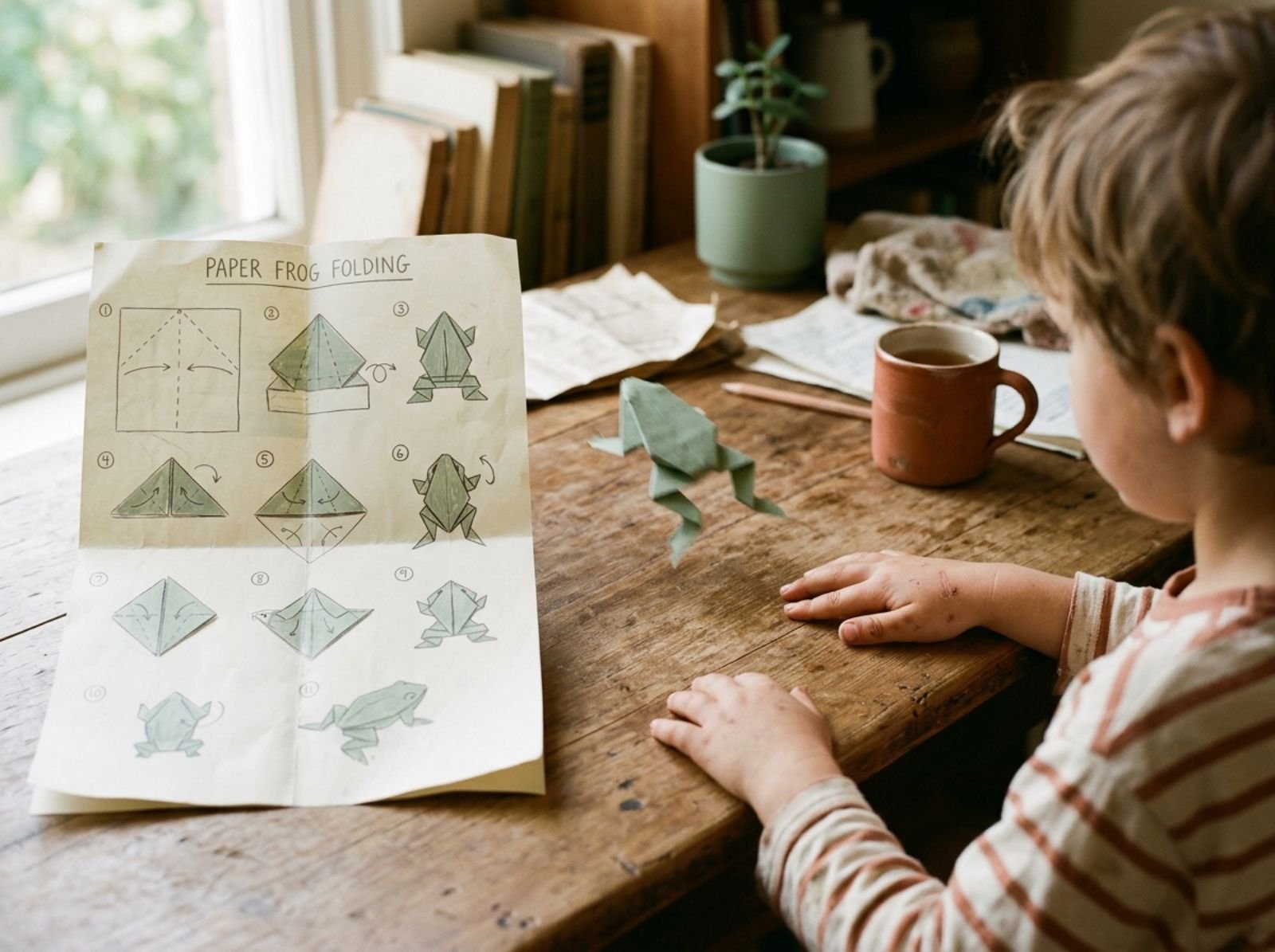 Origami Jumping Frog