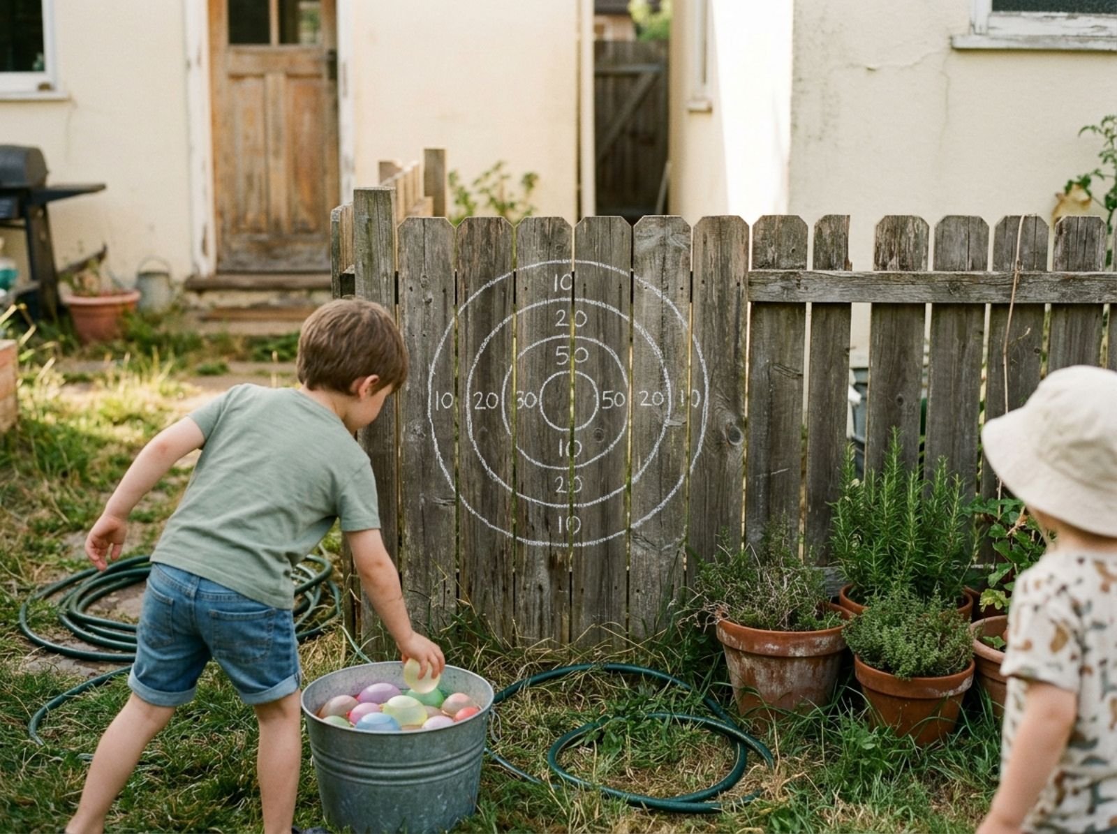 Water Balloon Target Practice