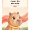 Capy's Big Red Wave - cover Front cover of Capy's Big Red Wave by Sam Ree, a Capy's Feelings Book for ages 3 to 7