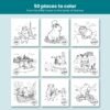 Cappy's World Tour Europe coloring book for kids