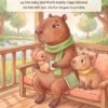 Inside page: Mama stops reading to feed baby Mini, and Capy's fur begins to prickle