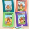 Cappy's World Tour complete 4-book bundle printable book shown with real pages from inside, by Reeoka